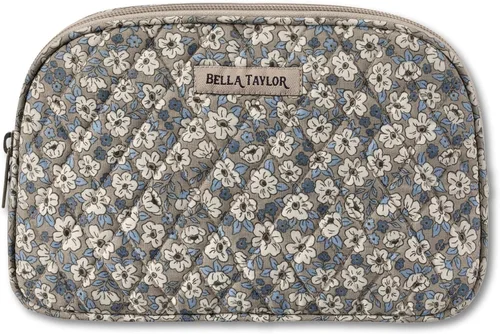 Vista 20 de Bella Taylor Bolsa de maquillaje de algodón acolchada grande para mujeres, bolsa de cosméticos de viaje