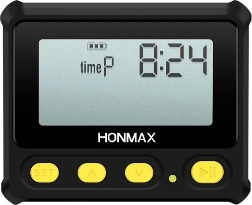 Vista 8 de Temporizador de intervalo 8200 y cronómetro, retroiluminación, carga USB-C, reloj