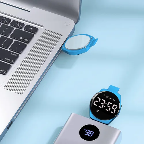 Vista 5 de Reloj deportivo digital para niñas y niños, monitor de actividad física con reloj despertador, cronómetro, relojes impermeables sin aplicación