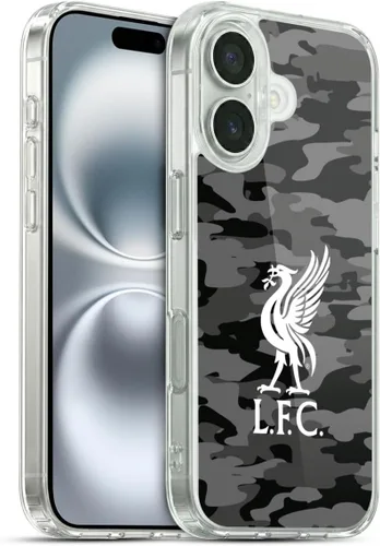 Vista 273 de Head Case Designs Funda de gel con licencia oficial del Liverpool Football Club Away Colourways Crest Camou [protección de grado militar] compatible