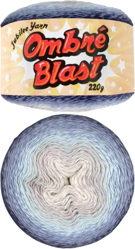 Vista 61 de JubileeYarn - Hilo Ombré Blast (7.76 oz/torta de algodón para bebé, 1 torta)
