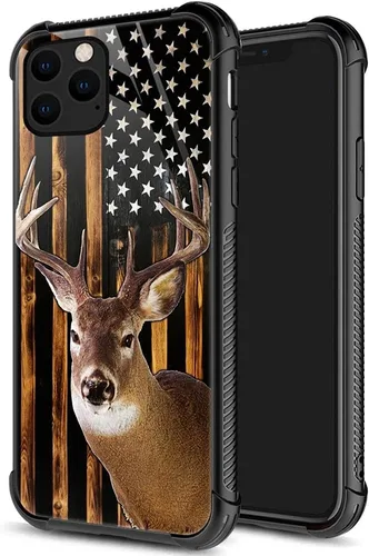Vista 39 de DJSOK Funda compatible con iPhone 7/8/SE2, funda de ciervo de oro negro para iPhone 7, para niños y niñas, a prueba de golpes, resistente a