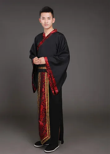 Vista 2 de Disfraz tradicional chino de Kung Fu Hanfu para hombre