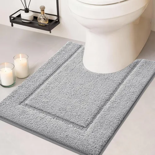 Vista 34 de IM HOME Tapetes de baño, felpa ultra suave, de microfibra esponjosa, absorbente, parte trasera antideslizante, lavable a máquina, tapetes para suelo