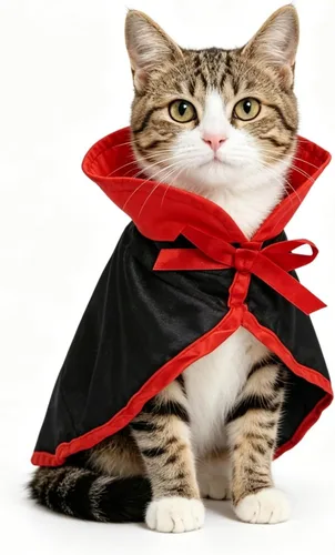 Vista 7 de NAMSAN Disfraz de marinero para mascotas, perros pequeños, conejos, sombrero de marinero de gato de Halloween con cuello de corbata, capa de Blanco