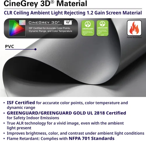 Vista 8 de Elite Screens - Serie Aeon Material 3D CineGrey Negro