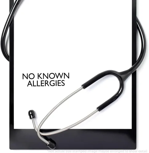 Vista 3 de Sello autoentintado sin alergias conocidas, perfecto para proveedores médicos, impresiones de hasta 5 K, disponible en 11 colores de tinta