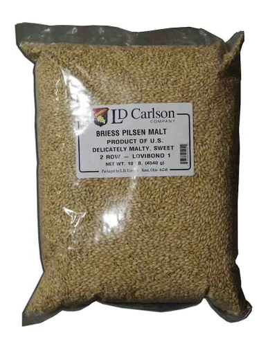 Vista 24 de Briess 2-Row Brewers Malt 1.8L - 10 lb