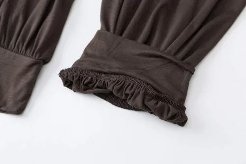 Vista 8 de Pantalones de algodón modal para mujer de AvaCostume, pantalones suaves para practicar yoga o deportes.