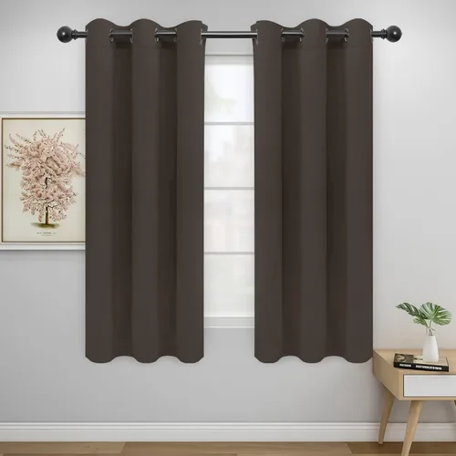 Vista 284 de Easy-Going - Cortinas opacas para dormitorio, aislamiento térmico sólido con ojales, cortinas de ventana para reducción de ruido, cortinas