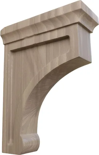 Vista 24 de Ekena Millwork Gomez - Soporte de madera, BKTW02X04X06GORW Madera de caucho.