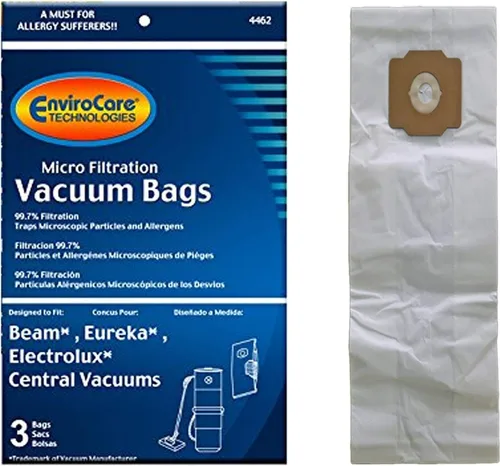 Vista 3 de EnviroCare Bolsas de polvo de repuesto para aspiradora de microfiltración hechas para adaptarse a máquinas de vacío centrales Eureka, Beam
