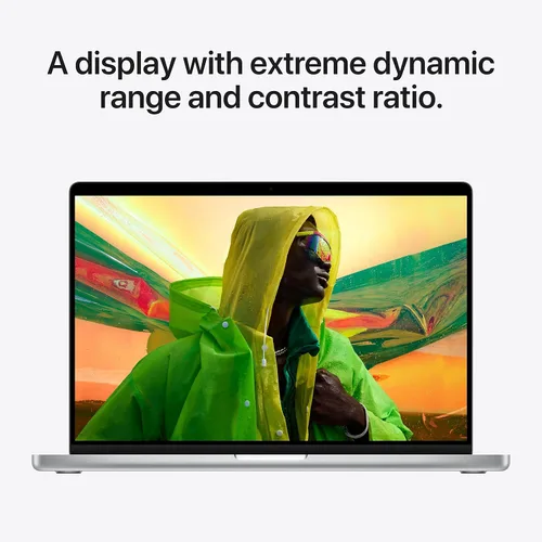 Vista 4 de Apple MacBook Pro de finales de 2021 con chip Apple M1 Pro (16 pulgadas, 16 GB de RAM, 1 TB SSD) plateado (renovado)