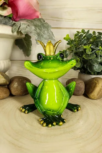 Vista 7 de Ebros Gift Kiss A Frog - Figura decorativa de príncipe encantador con corona, 4.5 pulgadas de alto, ranas coleccionables, sapos, sapos, realeza
