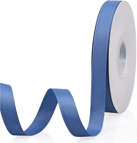 Vista 125 de Cinta de grogrén de doble cara de color liso azul bebé de 1-1/2 pulgadas x 50 yardas para envolver regalos, bodas, fiestas, manualidades, lazos