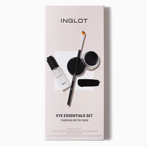 Vista 2 de Inglot Eye Essentials Set Duraline + AMC Eyeliner Gel 77 + Brocha de Maquillaje 31T