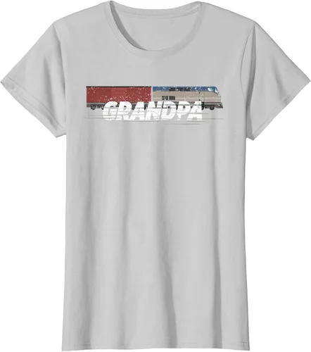 Vista 36 de RC Model Train Shirt Grandpa Train Boxcar HO Scale T-Shirt Negro