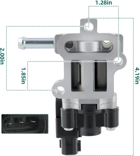 Vista 2 de AUTOKAY Válvula de motor de control de aire inactivo para Toyota 4Runner Tacoma IACV 2227075050