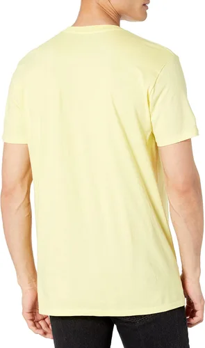 Vista 2 de Metallica Camiseta Fire Sun para hombre, Amarillo