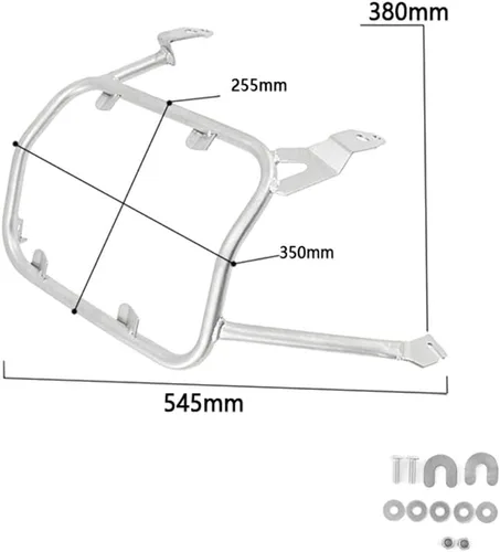 Vista 6 de Portaequipajes para alforjas laterales de motocicleta para F850GS F 750 850 GS F750GS F750 F850 2018-2021 2022 2023 soporte de alforja estante