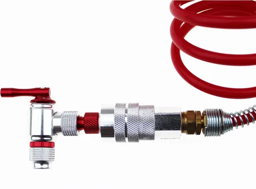 Vista 9 de Prestacycle Adaptador de compresor de aire para cabezales de CO2 – Enchufe de acoplador de aleación 6061-T6 para inflar neumáticos de bicicleta