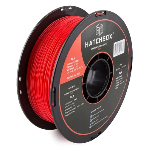 Vista 11 de HATCHBOX Filamento de impresora 3D PLA negro de 1.75mm, carrete de 1 KG (2.2 libras), precisión dimensional +/- 0.03 mm, filamento de impresión 3D