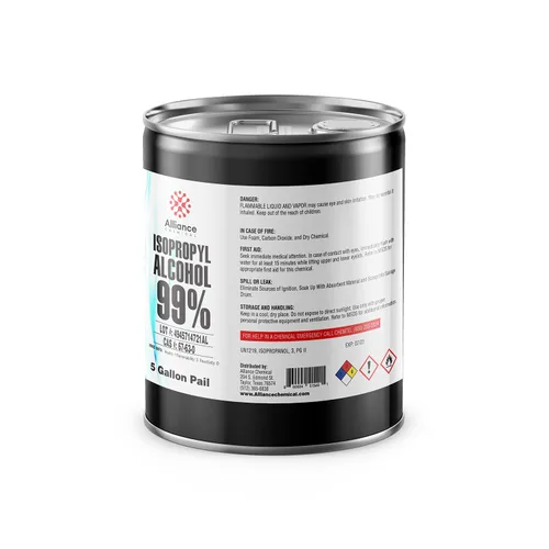 Vista 12 de Alcohol isopropílico 99% - Botella de 1 cuarto de galón - Alcohol concentrado de alta pureza para una limpieza eficaz - Secado rápido, IPA de origen