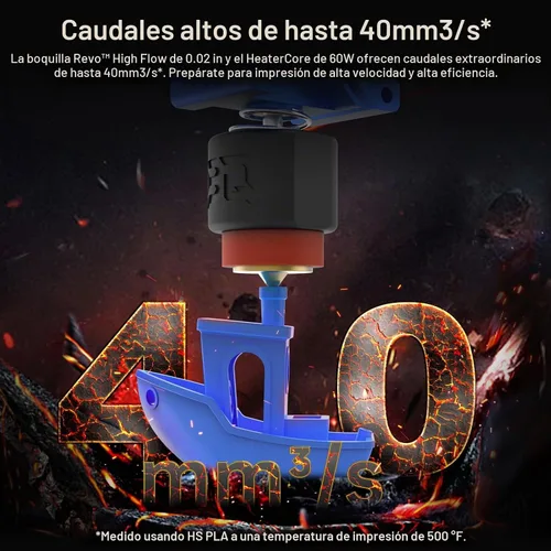 Vista 3 de BIQU Panda Revo Hotend para impresora 3D Bambu-Lab X1C, Hotend de alto flujo hasta 40mm3/s, equipado con reemplazo de boquilla rápida E3D