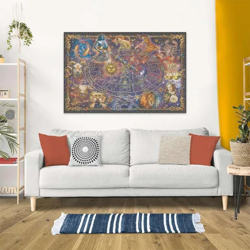 Vista 4 de Ravensburger - Zodiac - Rompecabezas de 3000 piezas - Fantástica y bellamente cautivadora representación de los doce signos del zodiaco - Enmarcable