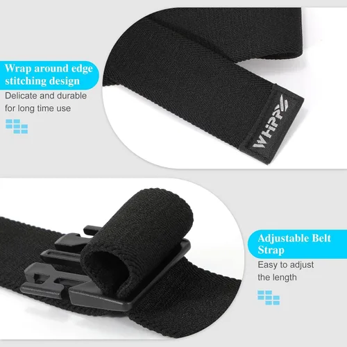 Vista 5 de WHIPPY Cinturón elástico unisex para hombre con hebilla no metálica, cinturón ajustable