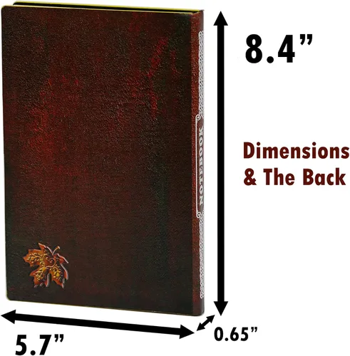 Vista 2 de Diario sin forro – Cuaderno de tapa dura con diseño de ciervo en relieve 3D, cuaderno de bocetos A5 con 2 marcadores, 8.4 x 5.7 pulgadas
