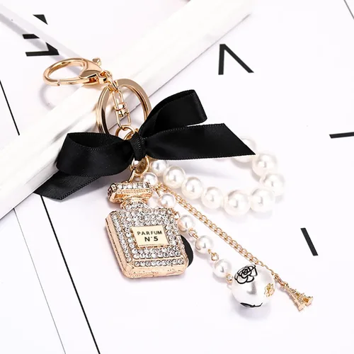 Vista 3 de WEPROSOFS Cute Keychains for Women, Key Chains for Car Keys, Keychain Accessories for Car Accessories Handbag Decorations