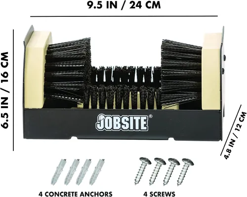 Vista 2 de JobSite Limpiador de botas - El raspador de zapatos original y cepillo limpiador