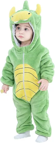 Vista 9 de BJWEO - Lindo disfraz para bebé, niñas y niños pequeños y recién nacidos, disfraz de Navidad, Halloween, enterizo de invierno, piyamas de cosplay