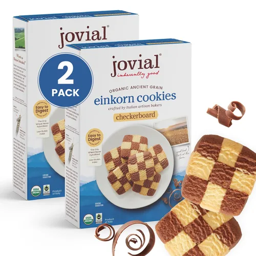 Vista 9 de Jovial Galletas orgánicas de cacao crujiente Einkorn – Galletas orgánicas, galletas veganas, altas en proteínas, certificado de comercio justo