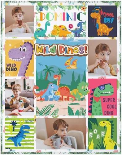 Vista 16 de Artsadd Manta facial personalizada de princesa para niñas, personalizada con cara de niños, manta personalizada para niños, nombre de foto de bebé