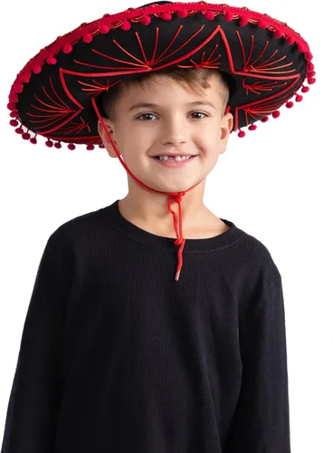Vista 3 de Dress Up America Sombrero para niños y adultos - Sombreros tradicionales para disfraz de fiesta