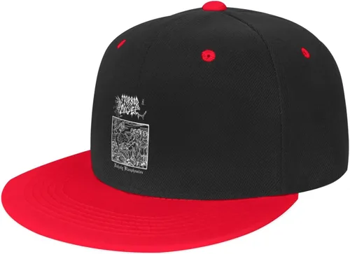 Vista 2 de LICIAS Morbid Music and Angel Adult Flat Brim Color Hip hop hat Dad hat for Men and Women