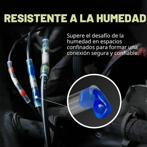 Vista 3 de haisstronica 50 conectores de alambre con sello de soldadura, impermeables, termorretráctiles, terminales para embarcaciones, electricidad