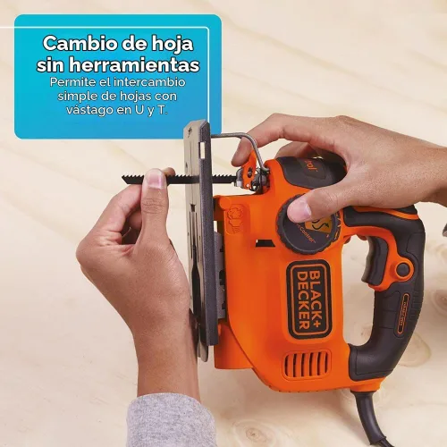 Vista 7 de Sierra de calar BDEJS600C de BLACK+DECKER, 5.0 amp