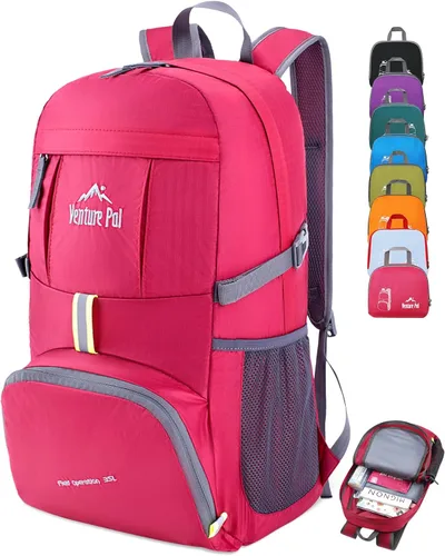 Vista 20 de Venture Pal 35L Ultraligero Ligero Plegable Plegable Viaje Camping Senderismo Deportes al aire libre Mochila Daypack