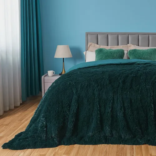 Vista 14 de GONAAP Manta de Tiro Difusa de Piel Sintética Negra Súper Suave Acogedora Felpa Difusa Peluda para Sofá Sillón Cama (Negro, Tiro(50"x60"))