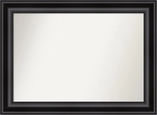 Vista 429 de Amanti Art Espejo personalizado, espejo de baño negro puente, espejo de pared o espejo de tocador de baño sobre el fregadero (26 x 26 pulgadas)