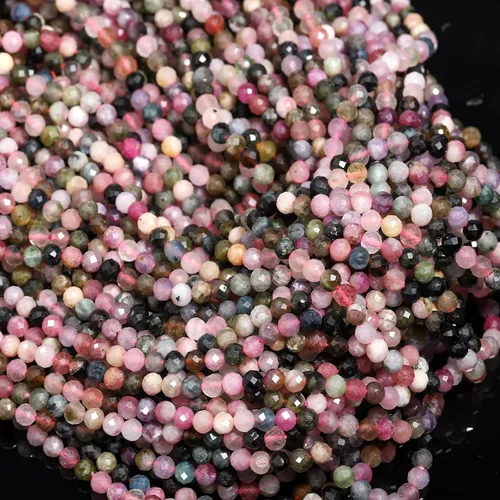 Vista 61 de 180 piezas 2mm Cuentas de piedras preciosas de turquesa africana natural facetada redonda suelta para hacer joyas