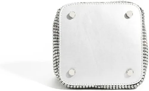 Vista 4 de Tngan Bolso de hombro con diamantes de imitación y purpurina para mujer, bolso cruzado para fiesta de noche, baile de graduación, banquete