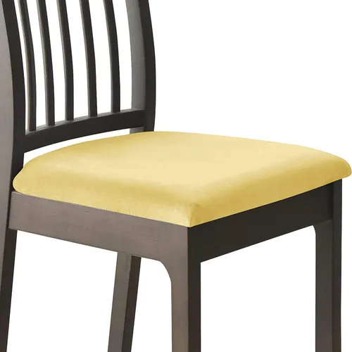 Vista 19 de Fundas de asiento de terciopelo para silla de comedor, fundas elásticas para sillas de comedor con lazos, funda protectora suave para cocina, hotel