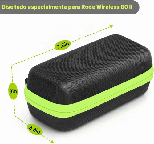 Vista 2 de YOUSHARES Funda rígida inalámbrica Go 2 - Funda de micrófono profesional compatible con Rode Wireless GO II Sistema de micrófono inalámbrico digital