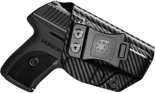 Vista 21 de Amberide IWB Funda Kydex para Ruger LCP II LCP2 LCP MAX LCP .380 Seguridad-9 Max-9 LC9 LC9s LC380 EC9s