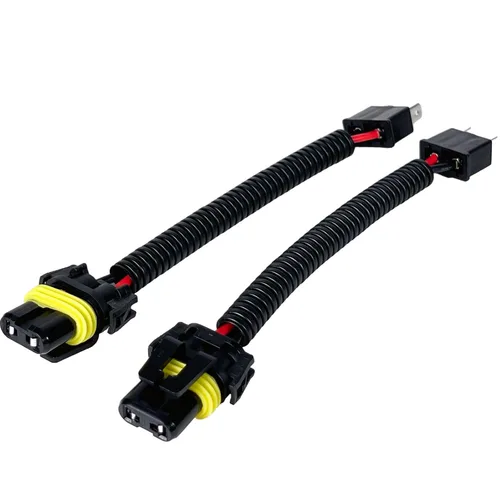 Vista 2 de Adaptador de extensión de arnés de cableado con conector de intercambio H7 a 9005 9006 para uso en faros o luces antiniebla, accesorios