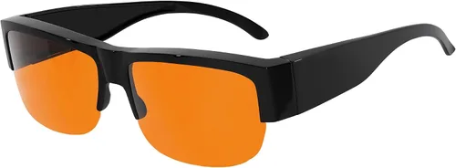 Vista 27 de Eyekepper Blue Light Reduction Fitover Glasses with Amber Lens Computer Glasses for Digital Screen,Wear Over Most Eyewear or Alone for
